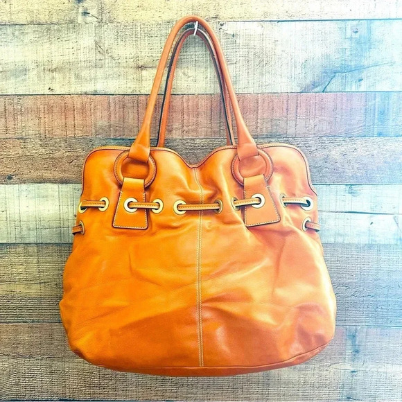 Luana Floral Embroidered Italian Leather Tote - Picture 2 of 13